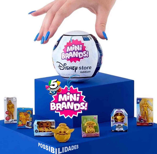 Mini Brands Disney Store Com 5 Mini Surpresas Zuru Original