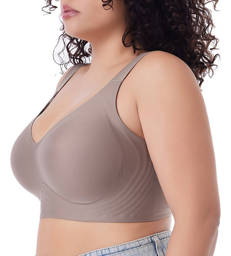 Sin Costuras De Talla Grande Brasier Push Up Sin Varilla
