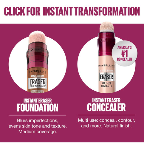 Borrador Foundation Maybelline Instant Age Rewind 130 Spf 20