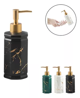 Dispensador De Jabon Elegante Decoracion Baño Ceramica