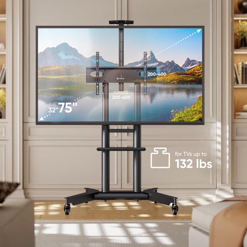 Soporte Móvil Para Tv De 32 A 75 Pulgadas Ajustable