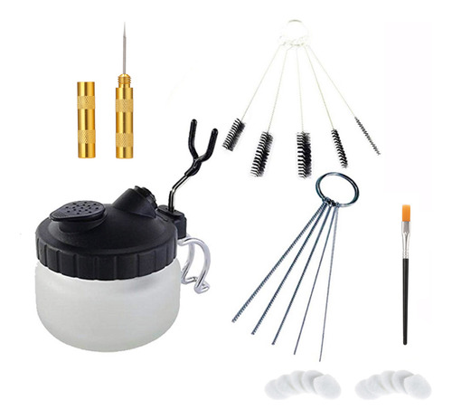 Kit De Aerógrafo, Soporte De Limpieza, Bote, Aerógrafo, Bolí