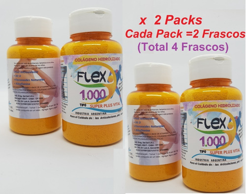 Colágeno Hidrolizado  Flex 1000 X 2 Pack Envío Sin Cargo.