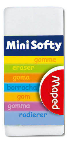 Goma Tipo Migajon Maped Mini Softy 117355 Escolar 36 Piezas