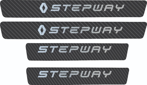 Sticker Vinil Estribos Automóvil Carbono 5d Stepway