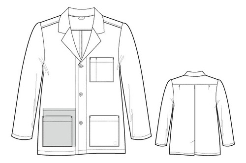 Bata De Laboratorio Wink De Uniforme Medico Para Hombre 7102