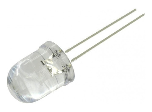 Leds 10mm Amarillo Transparente 1000 Mcd Paq. 25 Pcs