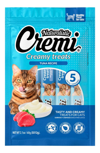Snack Para Gatos Naturalistic Cremi Atún 60gr