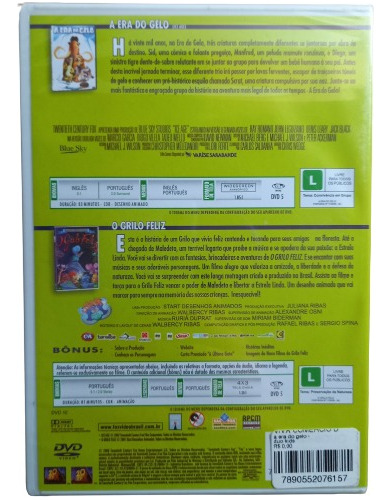 Due Kids Grilo Feliz E Era Do Gelo Dvd Filme Envio Imediato