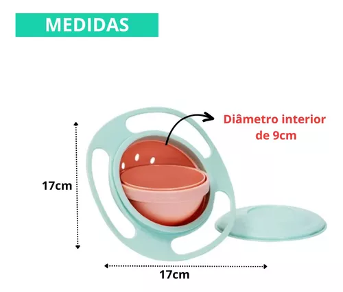 Prato Tigela Maluca Efeito 360° Comida Não Cai - Desapegos de Roupas quase  novas ou nunca usadas para bebês, crianças e mamães. 525843