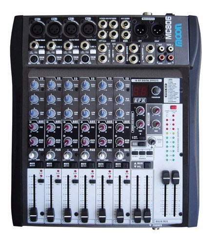 Consola Moon Mc806 Efectos 8 Canales Phantom Grabacion