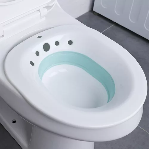 Baño de asiento - Lavabo para asiento de inodoro para el cuidado