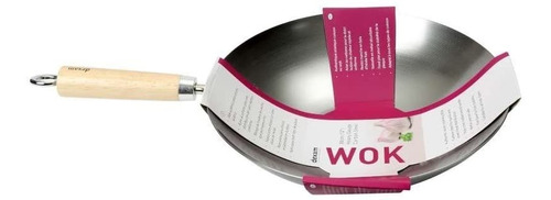 Sarten Wok Dexam 30cm Acero Al Carbon Mango De Madera