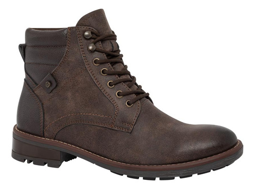 Botin Locman Caballero  Casual Tipo Leñador Agujeta 1104662