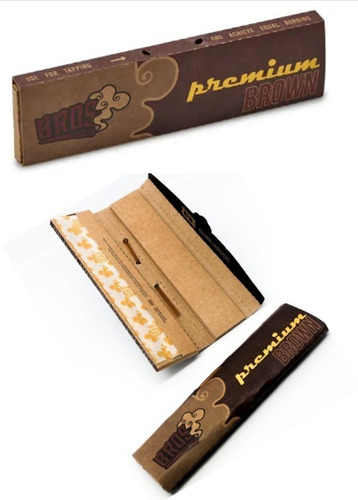 Caixa De Seda Bros Black King Size Com Piteira Tabacaria