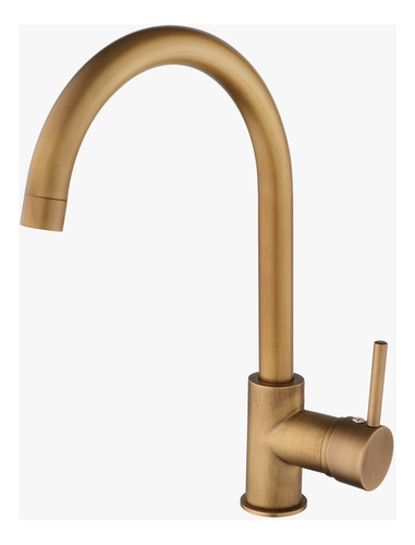 Grifería De Diseño Moderno Bronce Antiguo Cocina Baño Acabado Cepillado Monocomando Valemma