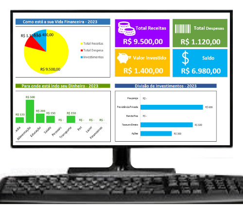 Planilha De Controle Financeiro De Contas A Pagar E Receber