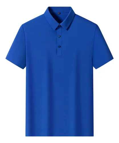 Nuevo Polo Ice Silk Sin Costuras Para Hombre, Ropa De Verano