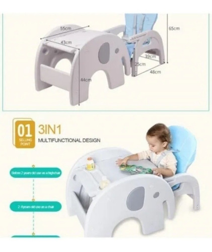 Imagen 8 de 8 de Comedor Para Bebe 625 Tipo Escritorio