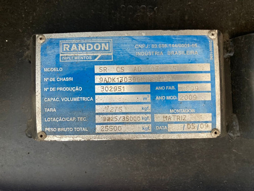Carreta Randon Grade Baixa Ano 2009 14,80m Locker Container