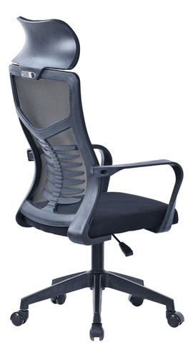 Silla Oficina Gerencial Escritorio Ergonomica Giratoria Color Negro Material Del Tapizado Malla