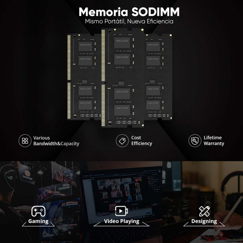 Hiksemi by Hikvision Módulo De Memoria Ram 4 Gb A 2666 Mhz Para Laptop O Nas Sodimm