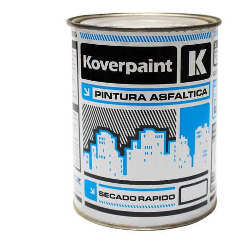 Pintura Asfaltica Kartonsec Koverpaint 4 Lts Secado Rapido