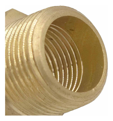 10 Pzs Reduccion Bushing De Laton 1/2 Npt X 3/8 Npt