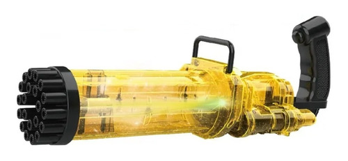 Ametralladora De Burbujas Automática Con Luz 19cm Burbujero