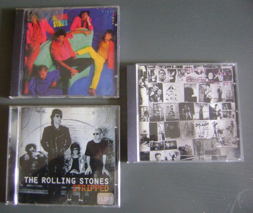 Lote 3 Cd Rolling Stones Importado Stripped Exile Dirty Wo 