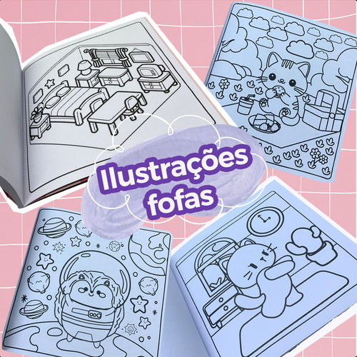 Caderno Pintura Bold-easy Vol 1 Cute & Cute Ambientes