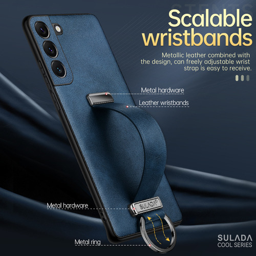 Funda For Teléfono Pc + Textura De Cuero A Prueba De Golpes For Samsung