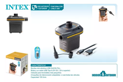 Mini hinchador eléctrico portátil INTEX