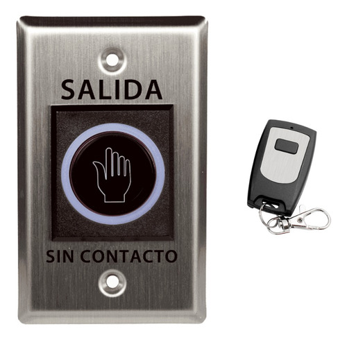 Botón De Salida Sin Contacto Con Control Remoto Hasta 10m