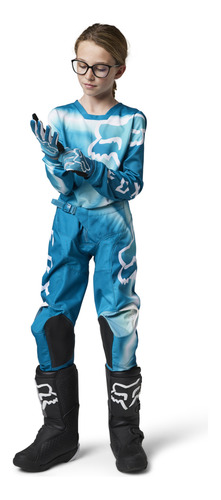 Imagen 1 de 10 de Conjunto Motocross Fox - Niña - Yth Girls 180 Toxsyk