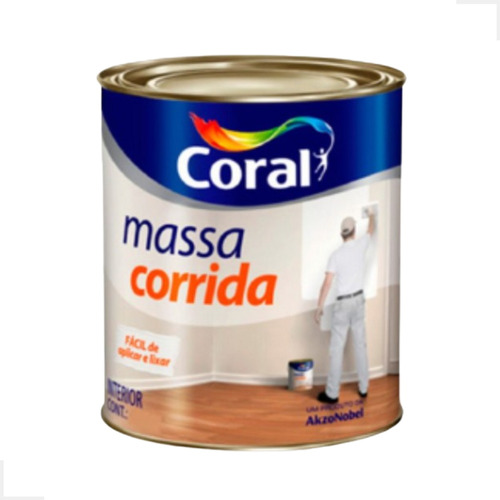 Kit Massa Corrida Pva 1,5kg Fácil De Lixar E Aplicar - Coral