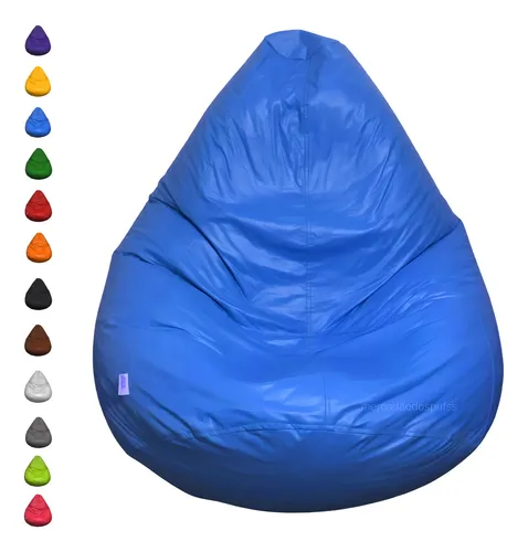 comprar Puff Pera Cheio Casa C\u002F Enchimento Almofadão Escritório Sala Cor Azul