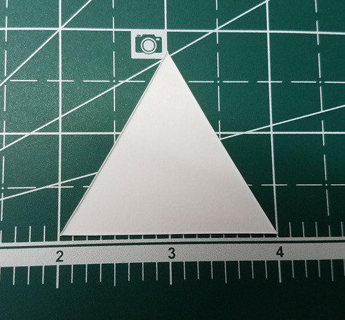 100 Pieza Papel Dibujo Ingl Triangular 2.0 In