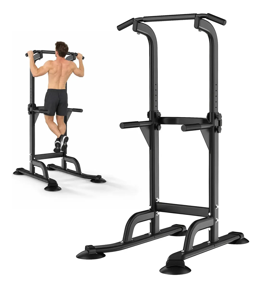 Sunoffer Entrenador De Fuerza Multifuncional Ajustable Negro