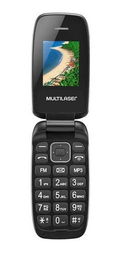 Celular Multilaser Flip Up Dual Sim 32mb Mem/ram Preto Idoso