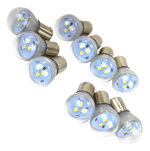 Imagem 3 de 10 de Lâmpada De Led 12v 1 Polo Pino Econtrado Caixa Com 10 Unid