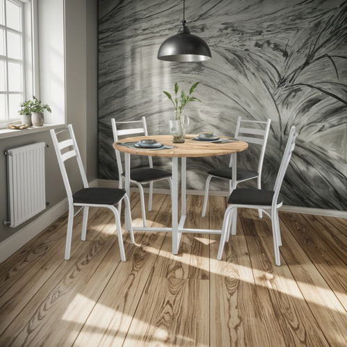 Conjunto Mesa Jantar Com 4 Cadeiras Artefamol