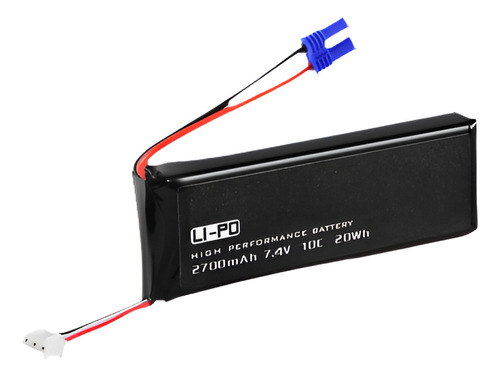 2 En 1 Cargador 7.4v Li-po De 2700mah Batería Negro Para Hub