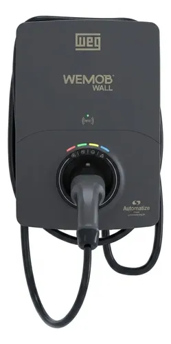 Estação Recarga Wallbox Weg Wemob 7,4kw Tipo 2 Cabo 4,7m
