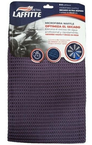Pack X 2 Paños Microfibra Waffle 40x60 Secado Rapido Aj44