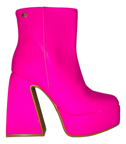 Botas Botinetas Vizzano Mujer Plataforma Taco 11cm Pink 3095