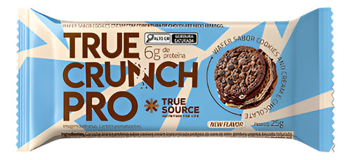 3 True Crunch Pro Cookies, Chocolate Meio Amargo E Amendoim