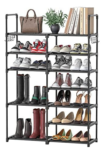 Organizador De Zapatos De Metal, 7 Niveles, 24-30 Pares...