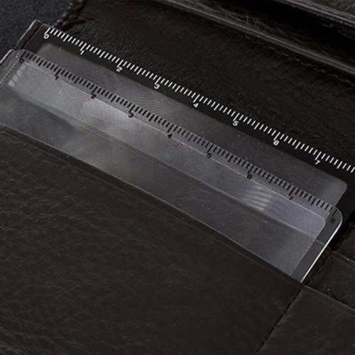6 Lente Fresnel Com Régua De Lupa Para Cartão De 1 Pacote