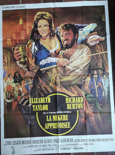 Afiche La Fierecilla Domada  Elizabeth Taylor-richard Burton